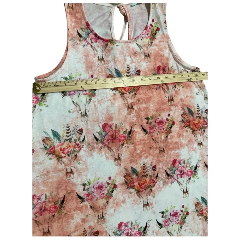 P S Kate Pink Floral Sleeveless Mini Dress